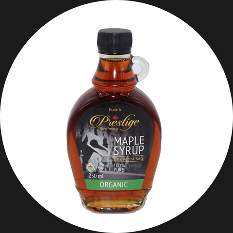 ORGANIC MAPLE SYRUP SHOP SUPPLIED GLASS BOTTLE 250ml